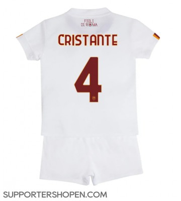 AS Roma Bryan Cristante #4 Bortatröja Barn 2022-23 Kortärmad (+ korta byxor)
